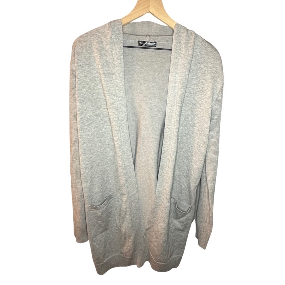 Grey Hooded Cardigan